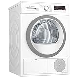Bosch WTH85VWIN Serie 4 Wärmepumpentrockner für 8 kg Wäsche, 236 kWh pro Jahr, Auto Dry, Anti Vibration-Design, Sensitive Drying-System, Umweltfreundliches Kühlmittel, Weiß