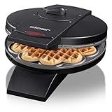 Cloer 1620 Waffeleisen für klassische Herzwaffeln, 930 W,...
