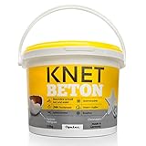 Oputec Knetbeton 3,5kg - Kreativbeton zum Kneten für Deko, kreative Windlichter, Sterne - wetterfest & frostfest - Bastelbeton Knete/Modelliermasse zum Basteln Grau