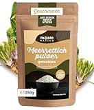 Meerrettichpulver Monte Nativo (250g) - Meerrettichwurzel gemahlen - Schonend getrocknete und aromatische Gewürze ideal zum Kochen und Würzen - Intesives Aroma und Geschmack