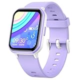 kids Smartwatch für Jungen und Mädchen,IP68 wasserdichte Kinder Fitness Aktivitäts Tracker Uhr,Herzfrequenz Schlafmonitor,19 Sportmodi,Schrittzähler,Kindergeschenke für Teenager ab 6 Jahren (Lila)