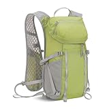 CHICIRIS Trinkrucksack, Nylon, Leicht, 2 L, Wasserblasenrucksack Zum Laufen, Wandern, Radfahren, Fitness Im Freien (Green)