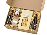 Fattoria Geschenk Set Bellissimo mit italienischen Spezialitäten | Präsentkorb gefüllt mit Tomatensauce, Pappardelle und feinstem Prosecco | Feinkost Geschenkidee | kurzes MHD: 15.05.2024