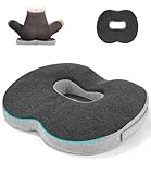 Cexovo Orthopädisches Sitzkissen Ergonomisches Sitzkissen Anti Dekubitus Stuhlkissen HämorrhoidenSteißbein Kissen Memory Foam Steißbeinkissen für Auto Sofa Büro & Rollstuhl