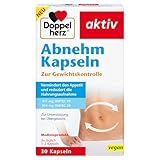 Doppelherz Abnehm Kapseln - Vermindert den Appetit und reduziert die Nahrungsaufnahme - Zur Unterstützung bei Übergewicht - 30 Kapseln