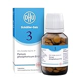 DHU Schüßler-Salz Nr. 3 Ferrum phosphoricum D12 – Das Mineralsalz des Immunsystems – das Original – umweltfreundlich im Arzneiglas, 200 St. Tabletten