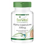 Fairvital | Alpha Liponsäure Kapseln 300mg (Alpha-lipoic acid, ALA) - für 3 Monate - HOCHDOSIERT - 90 Softgels