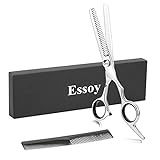 ESSOY Profi Effilierschere Haarschere (6,7 Zoll),Edelstahl-Haarschnittschere für den Salon zu Hause,Friseurfriseurschere für Frauen,Männer,Kinder