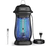 CLEVAST Insektenvernichter Elektrisch, 20W UV Mückenlampe, Fliegenfalle Elektrisch IPX4 Wasserdichtem, Hochspannungs-Mückenvernichter, Mückenfalle, Fliegenkiller für Innen und Traufe (CL-BZ02, 1)