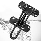 Hosrivae Türsicherheitsschnäpper mit Schwingstange, robuste Zinklegierung, Sicherheitsschlosskette für Innentüren, kindersicherer und diebstahlsicherer Türbegrenzer mit (Silber)