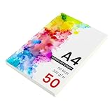 Aquarellpapier 300g/m² – 50 Blatt hochwertiges...