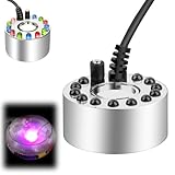 MXTIMWAN Ultraschall Vernebler, mit 12 LED Fogger, Mist...