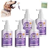 Yagerod Zahnreinigungsspray Für Hunde & Katzen, Zahnreinigungsspray Für Haustiere, Iele Zahnstein Beseitigen Mundgeruch, Natürlicher Atemerfrischer Für Hunde Und Katzen, Without Brushing(5)