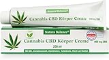200ml Cannabis Creme Teufelskralle Alpenkräuter Minzöl Menthol Made in Germany Dermatest sehr gut vegan
