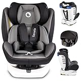 LIONELO Bastiaan Kindersitz Auto, Kindersitz, Isofix und Top Tether, Kindersitz Drehbar um 360 Grad Autositz, Gruppe 0 1 2 3, ab Geburt bis 36 kg, TÜV SÜD, ECE R 44 04