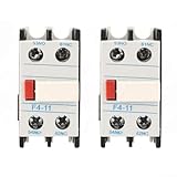 2 Stück Hilfskontaktblock Modell F4 11 passend für LADN11 mit 1NO 1NC Kontakten geeignet für CJX2 AC Schütz-Anwendungen