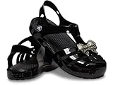 Crocs Unisex Kinder Sandalias Isabella Charm Sandale, Schwarz Silber