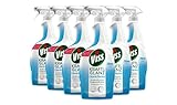 Viss Kraft & Glanz Reinigungsspray Glas & Flächen für perfekten Glanz wasserabweisende Technologie, 6er Pack 6 x 750 ml