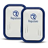 Repulseo® Ultraschall-Nagetiervertreiber V9 ★ Französische Marke ★ – Ultraschallgerät gegen Mäuse und Ratten für den Innenbereich – effektive Alternative für Fallen und Rattengift – ungiftig – 2 Stück