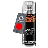 TRISTARcolor RAL 3020 Verkehrsrot glänzend 2K Acryl Spraydose Sprühdose Spritzlack Sprühlack 400 ml schnelltrocknend
