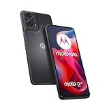 Motorola Moto g24 Smartphone (6,56'-HD+-Display, 50-MP-Kamera, 8/128 GB, 5000 mAh, Android 14) Matte Charcoal, inkl. Schutzcover + Handyhalterung [Exklusiv bei Amazon]