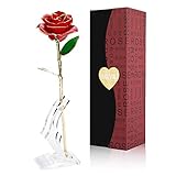 Gomyhom Rose, 24k Gold Rose Handgefertigt Konservierte Rose...