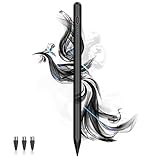 Stylus Stift für Touch Screen Power-Display Tablet Stift POM Feder Magnetic Tablet Stylus Pen Kompatibel mit iPhone/iPad/Lenovo/Samsung und Anderen iOS/Android Smartphone und Tablet Geräten (Schwarz)