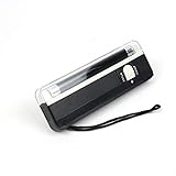 Hand-Schwarzlicht-Taschenlampe Tragbares Schwarzlicht mit LED Stehlampe Akku (Black, One Size)