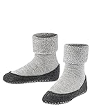 FALKE Unisex Kinder Cosyshoe Wolle Rutschhemmende Noppen 1 Paar Hausschuh-Socken, Blickdicht, Grau (Light Grey 3400), 23-24