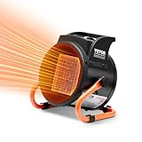 VEVOR Gewächshausheizung, 2000 W PTC-Schnellheizung mit Überhitzungsschutz, 3-Gang-Einstellung, kleine Wachstumszeltheizung, elektrischer tragbarer Heizlüfter für Gewächshaus, Blumenraum, Arbeitsplatz