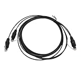 Hapivida 1x2 Digitaler Optischer Splitterkabel, SPDIF Toslink Adapter für Digitale Audiokabel mit quadratischem Anschluss 2 mm Kern aus Glasfaser für Heimkino HDTV Lautsprecher