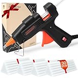 Feuerfest Heißklebepistole Klebepistole 30 Heißklebesticks Heissklebepistole Klebesticks für DIY Kleine Handwerk und schnelle Reparaturen in Haus & Büro, 20W Klebepistolen
