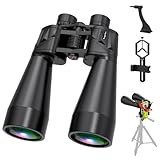 18x70 Fernglas für Erwachsene, Fernglas für Vogelbeobachtung mit großer Objektivöffnung für Langstrecken-Beobachtung, inkl. Smartphone-Adapterhalterung und Stativadapter