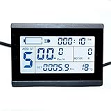 windmeile | Display KT-LCD3, Bordcomputer, Tachoanzeige, LCD-Display, Beleuchtet, Wasserdicht, Waterproof, E-Bike, Elektro Fahrrad, Pedelec, 24V/36V/48V