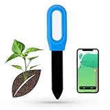 Tolesum Smart Zigbee Feuchtigkeitsmessgerät Pflanzen,Smart Bodenfeuchtesensor,erfordert TUYA HUB,unterstützt Zigbee2mqtt Home Assistant,Feuchtigkeits/Temperaturmessgerät für Gartenbe Pflanzung