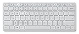 Microsoft Designer Compact Keyboard (deutsches QWERTZ Tastaturlayout, Monza Grau, kabellos)
