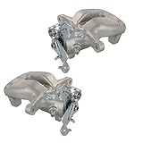 BESTPRICE 2x Bremssattel hinten links 6rechts Bremszange ohne Halter Faustsattel Kompatibel mit AUDI A3, TT, SEAT ALTEA, TOLEDO, SKODA OCTAVIA 2 SUPERB 2, YETI, VW EOS GOLF 5, GOLF 6, JETTA, TOURAN