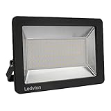 Ledvion LED Strahler, 100 Watt Osram LED Fluter, 4000K Scheinwerfer, 12000 Lumen Arbeitsbeleuchtung, Außenstrahler IP65 Wasserdicht, Flutlicht mit Schnellanschluss