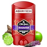 Old Spice Rock Deo Stick für Männer, 50ml, 48H Frische, langanhaltender Duft in Parfümqualität, 0% Aluminiumsalze, keine Flecken auf Schwarz & Weiss, hergestellt aus 50% recyceltem Plastik