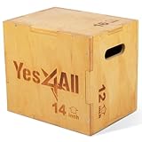 Yes4All 3 in 1 Holz Plyo Box mit 4 verschiedenen Größen -...