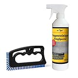 WILPEG Fugenreiniger 500ml KingSpezial | Fliesenfugen | Fugenspray | Fugenreinigung für Bad, Küche uvm. (500ml + Fugenbürste schwarz)