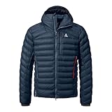 Schöffel M Down Jacket Silvretta Blau - Daunen Leichte wasserabweisende Herren Pertex Quantum Daunenjacke, Größe 52 - F