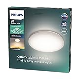 Philips Moire Wand- und Deckenleuchte, 17W, warmweiß, warmweiß, weiß