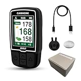 CANMORE HG200 PRO Handheld GPS Golf Device, 40.000+ Free Preloaded Worldwide Course, Upgraded IC Chip, USB Micro Charging Cable, Black