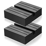 2 x Wagenheber Gummiauflage Wagenheber, Universal Gummi Wagenheber Auflage, Quadratischer Gummiklotz Wagenheber Hebebühnen Kompatibel mit Mercedes BMW Gummiblöcke Gummipuffer Schutz Adapter(75x75mm)