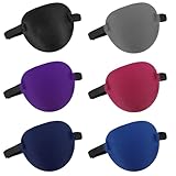 YUXIANLB 6 Stück Augenklappen zur Genesung 3D verstellbare Augenklappen für Erwachsene medizinische Schwachsichtigkeit zur Genesung nach Netzhautoperationen (6 Farben)