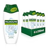 Palmolive Duschgel Naturals Sensitive 6x250ml - Cremedusche mit Feuchtigkeitsmilch