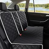 Alfheim Hundedecke Auto Rückbank für Hunde, Wasserdichter Rutschfester Autositzbezüge Autodecke Hund Rücksitz, Kratzfester und waschbarer Hundeautositzbezugschutz Universal für LKWs, SUVs