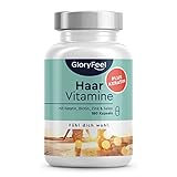 Haar Vitamine - 180 Kapseln - Haut-Haare-Nägel-Kur* mit 24 Vitalstoffen - Hochdosiert mit Biotin, Selen, Zink - Bio-Aktiv: Alle 8 B-Vitamine - Laborgeprüft ohne Zusätze in Deutschland hergestellt