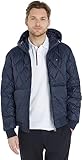 Tommy Hilfiger Herren Jacke Recycled Hooded Jacket Übergangsjacke, Blau (Desert Sky), L